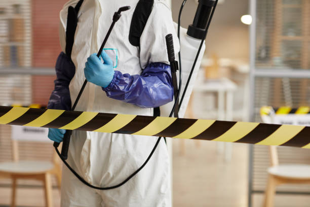 Professional Biohazard Cleanup technician working in Mount Calvary, WI